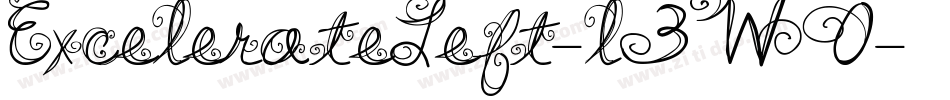 ExcelerateLeft-l3W0字体转换 ExcelerateLeft-l3W0字体转换
