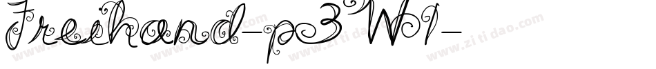 Freihand-p3W1字体转换 Freihand-p3W1字体转换