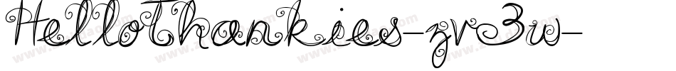 HelloThankies-zv3w字体转换