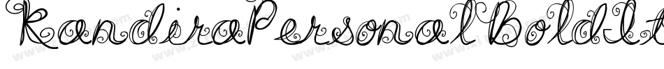 KandiraPersonalBoldItalic-yV2Y字体转换