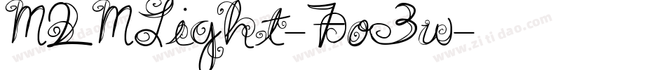 M2MLight-7o3w字体转换 M2MLight-7o3w字体转换
