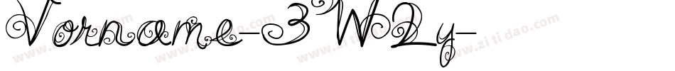 Vorname-3W2y字体转换 Vorname-3W2y字体转换
