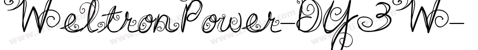 WeltronPower-DY3W字体转换 WeltronPower-DY3W字体转换