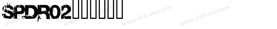 spdr02字体转换