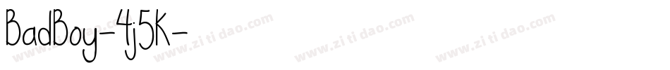 BadBoy-4j5K字体转换