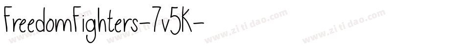 FreedomFighters-7v5K字体转换