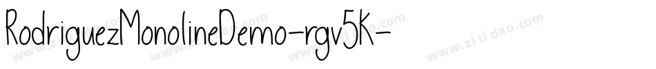 RodriguezMonolineDemo-rgv5K字体转换