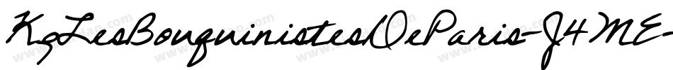 KgLesBouquinistesDeParis-J4ME字体转换 KgLesBouquinistesDeParis-J4ME字体转换