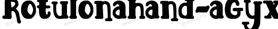 Rotulonahand-aGyx字体转换