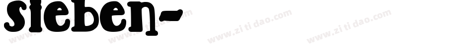 sieben字体转换