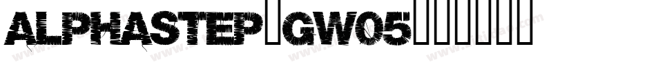 Alphastep-gw05字体转换