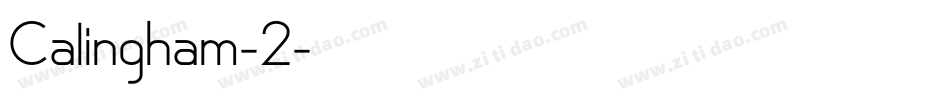 Calingham-2字体转换