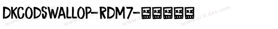 Dkcodswallop-rDm7字体转换