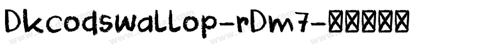 Dkcodswallop-rDm7字体转换