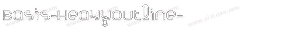 Basis-HeavyOutline字体转换