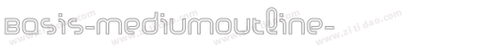 Basis-MediumOutline字体转换