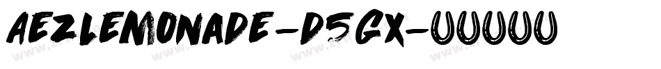 Aezlemonade-d5Gx字体转换