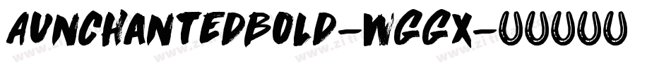 AunchantedBold-wGGx字体转换