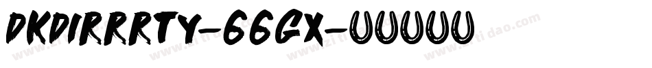 DkDirrrty-66Gx字体转换