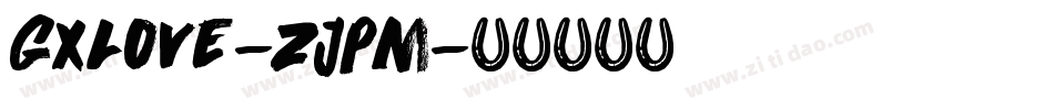GXLove-ZJpm字体转换