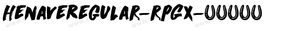 HenaveRegular-rPGx字体转换