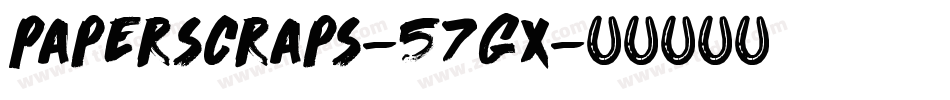 Paperscraps-57Gx字体转换