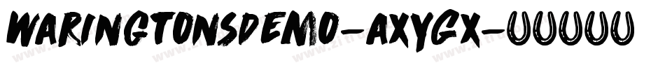 WaringtonsDemo-axYGx字体转换