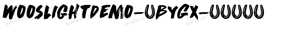 WooslightDemo-4ByGx字体转换