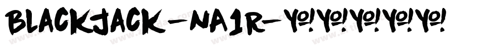Blackjack-nA1R字体转换
