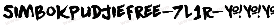 SimbokPudjieFree-7L1R字体转换