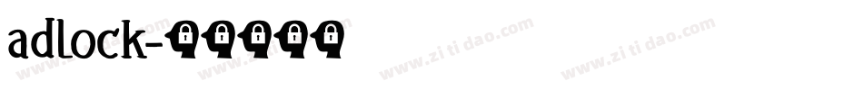adlock字体转换