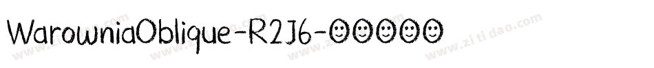 WarowniaOblique-R2J6字体转换