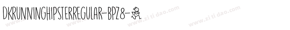 DkRunningHipsterRegular-BPZ8字体转换