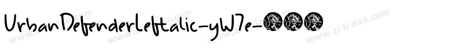 UrbanDefenderLeftalic-yW7e字体转换