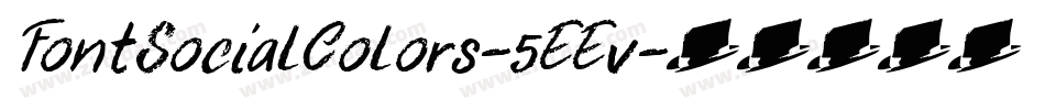 FontSocialColors-5EEv字体转换