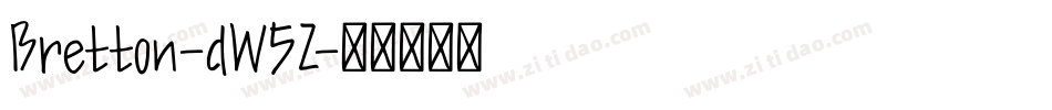 Bretton-dW5Z字体转换