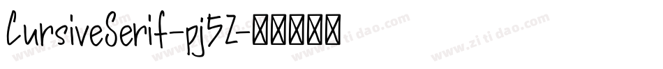 CursiveSerif-pj5Z字体转换