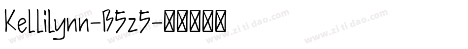 Kellilynn-B5z5字体转换