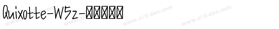 Quixotte-W5z字体转换