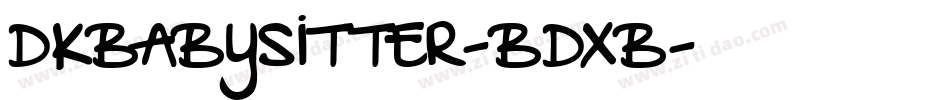 Dkbabysitter-BdxB字体转换