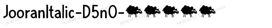 JooranItalic-D5n0字体转换