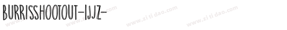 Burrisshootout-1jJZ字体转换