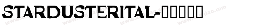 stardusterital字体转换