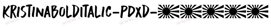 KristinaBoldItalic-PDXd字体转换
