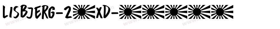 Lisbjerg-24Xd字体转换