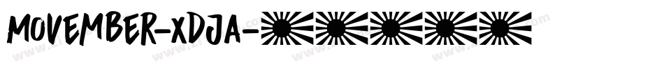 Movember-XdJa字体转换