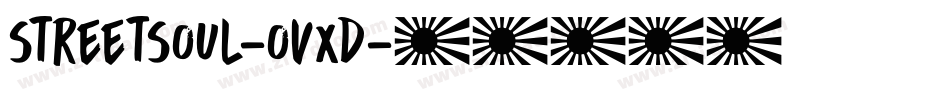 StreetSoul-ovXd字体转换