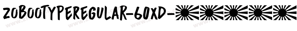 ZobooTypeRegular-60XD字体转换
