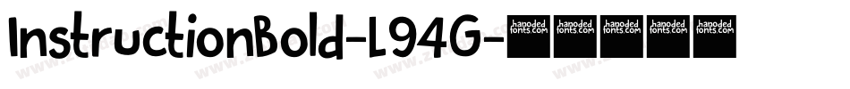InstructionBold-L94G字体转换