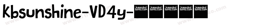 Kbsunshine-VD4y字体转换 Kbsunshine-VD4y字体转换